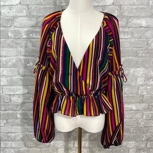 Tularosa Henrietta Blouse in Cherry Red
Multi